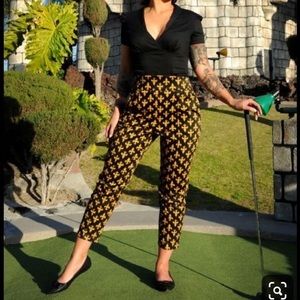 Laura Byrnes Fleur de Lis Trousers XL